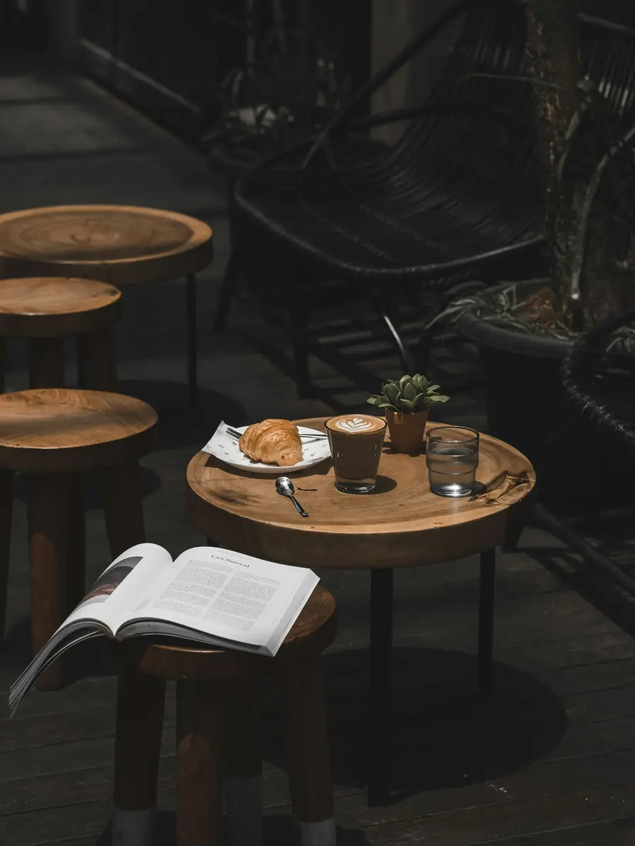Kaffee und Croissant